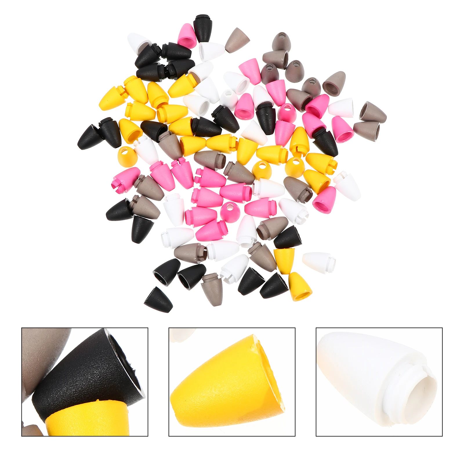 

50pcs Plastic Buckle Connectors Breakaway Safety Clasp Bracelet Fastener Quick Release Clasps Beads Plastic Barrel Connectors