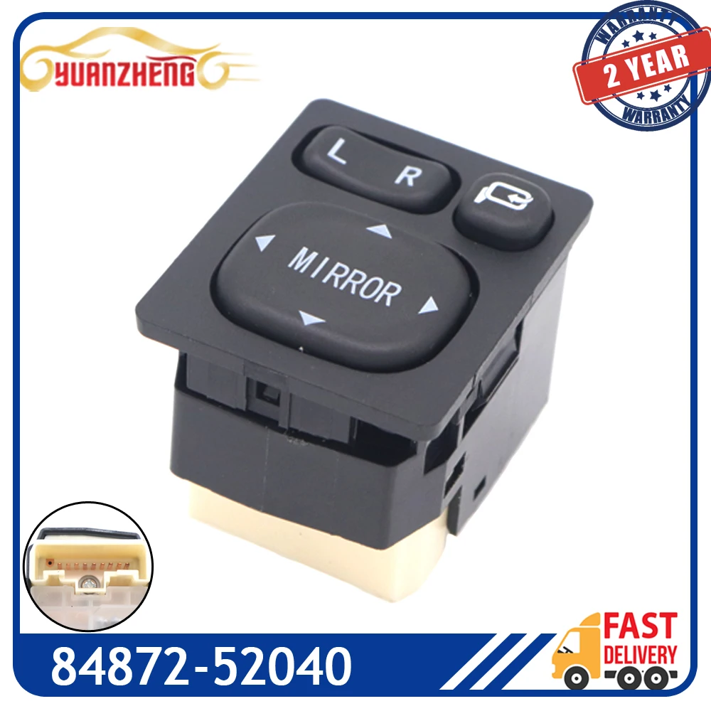 

84872-52040 Rearview Mirror Car Control Adjustment Switch For Toyota Corolla Scion Rav4 4Runner Yaris Sienna Vios Camry Lexus