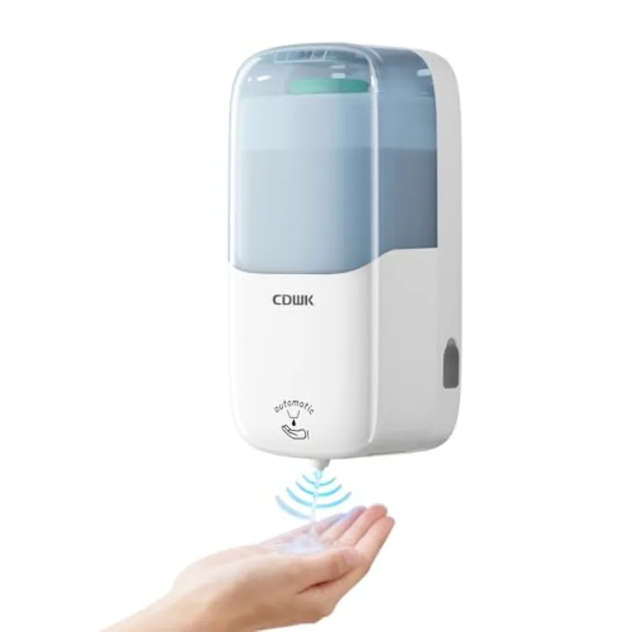 

Automatic Soap Dispenser Wall Mount, 33.8oz/1000ml Dish Soap Dispenser for Bathroom, Touchless Electric Commercial Soap Dispens