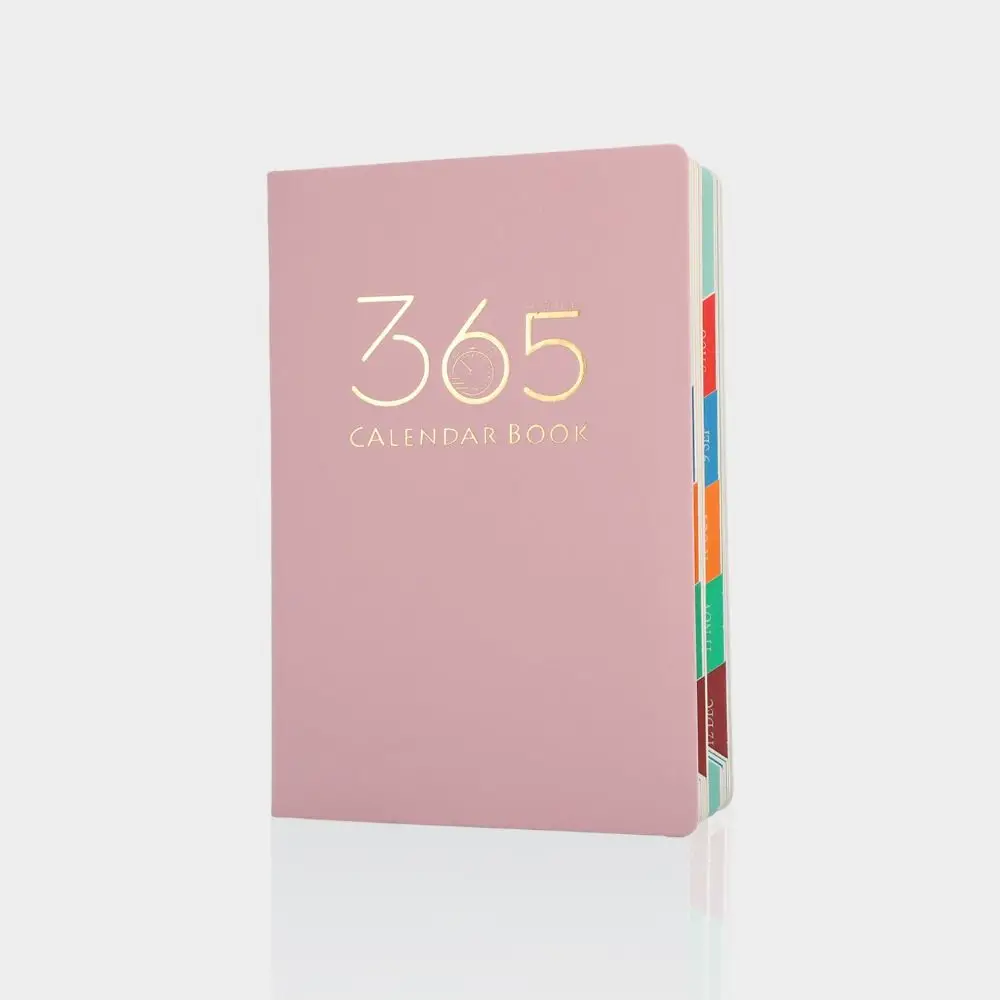 Office Supplies 320 Sheets A5 Journal Textured PU Pen Loop Hardcover Notebook Monthly Index Elastic Bond Schedule Book Travel