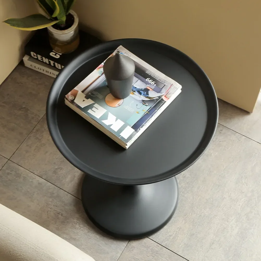 #Nordic Coffee Table Modern Balcony Small Round Table Living Room Sofa Storage Rack Bedroom Bedside Desk Furniture Decoration
