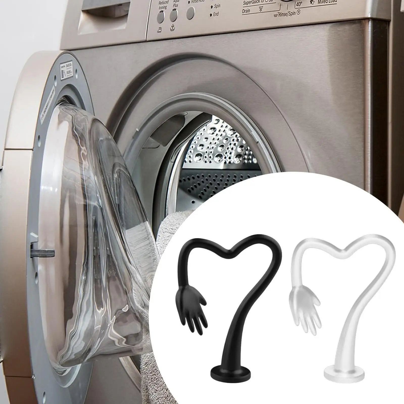 

Front Load Washer Door Prop, Stopper, Flexible Professional Open to Keep Dry,