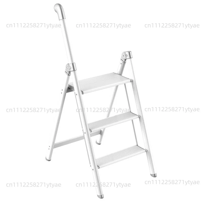Household Multi-functional Folding Telescopic Ladder Aluminum Alloy Three-step Staircase Portable Small Ladder Stool