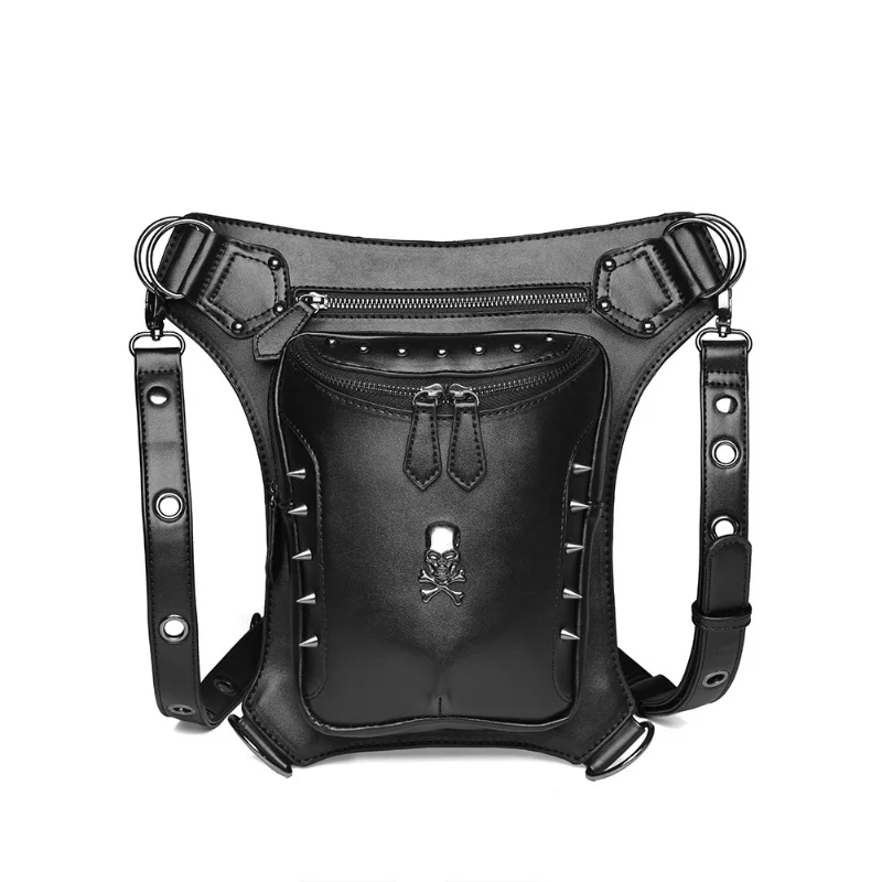 Chikage Steampunk Tático Cavaleiro Fanny Pack Feminino Euramerican Moda Outdoor Riding Crossbody Bag Personalidade Bolsa de Ombro