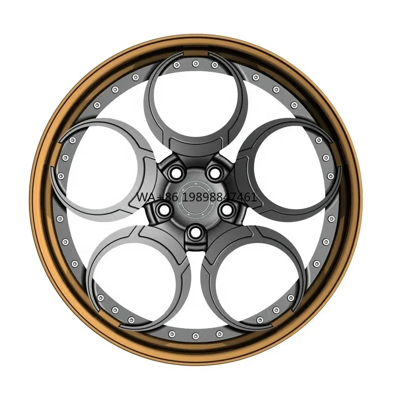 

19x9 Forged Car Alloy Wheels Bronze Gold Car Wheel Rims for Mercedes Wheels
