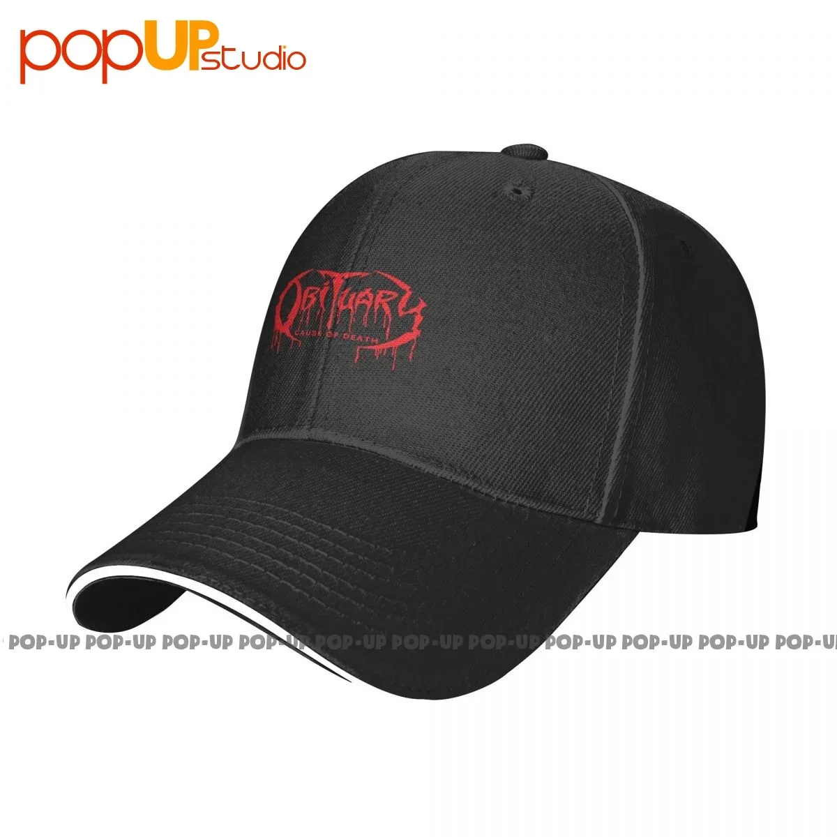 Obituary Cause Of Death American Death Metal Band P-276 Sandwich Cap Baseball Cap Trucker Hat Cute