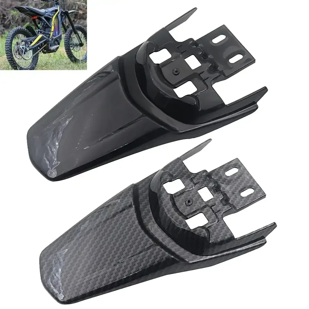 About Surron Parts Ebike Dirt Bike Frame Motorcycle Fender Carbon Fiber Enduro Pitbike Rear Mudguard Accessories Light Bee X S