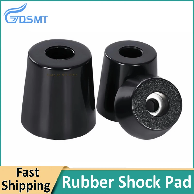 Cone shaped rubber foot pads for tables, chairs, instruments equipment, furniture shock-absorbing height increasing pads