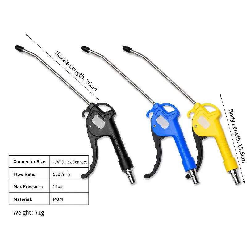 1Pcs Pneumatic Air Blow  EU And Japan Type s Cleaning Tool 1/4 Port Dust Spray Duster
