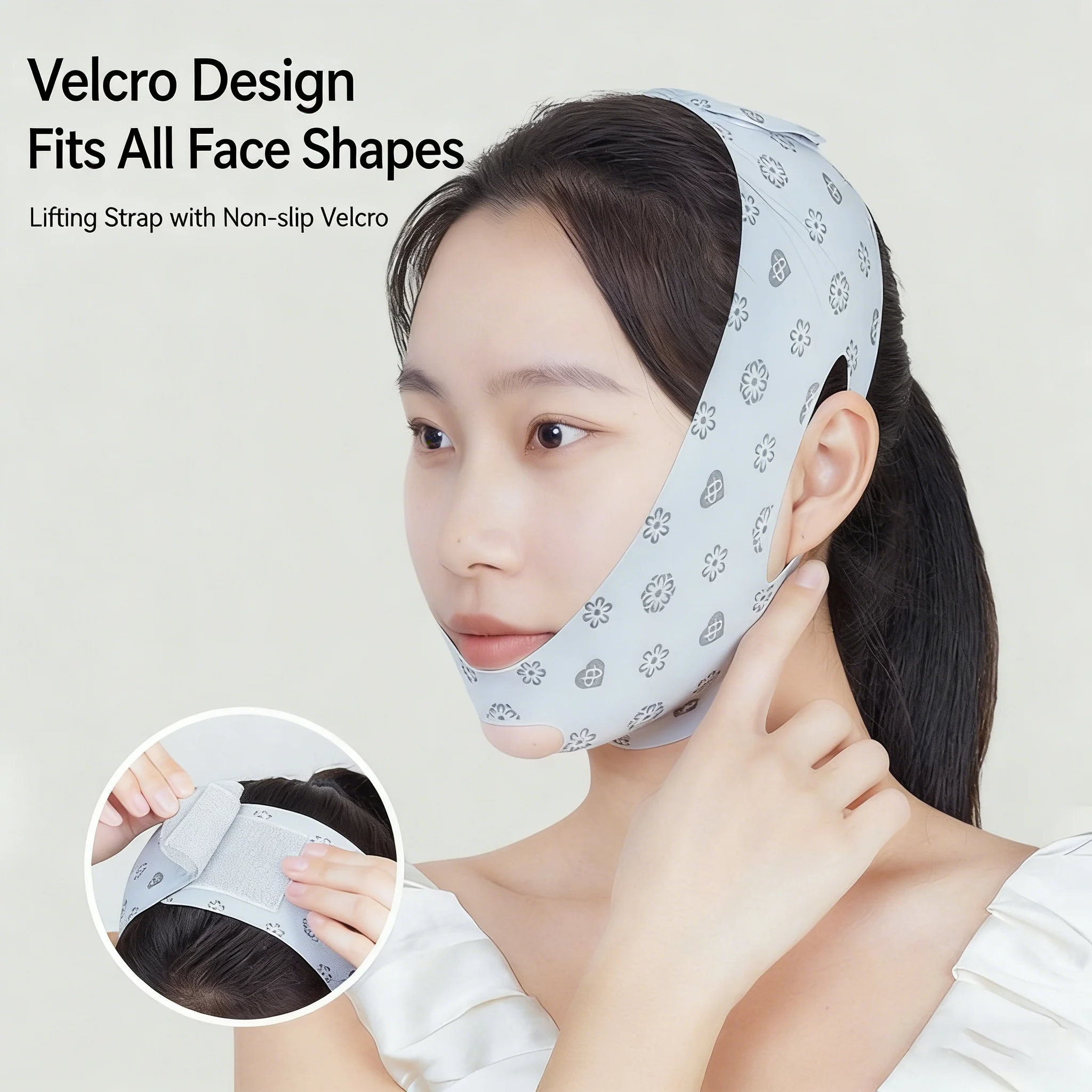 V Line Lifting Mask Double Chin Reducer Facial Slimming Strap Seamless Face Lifting Bandage Beauty Tools Fits All Face Shapes
