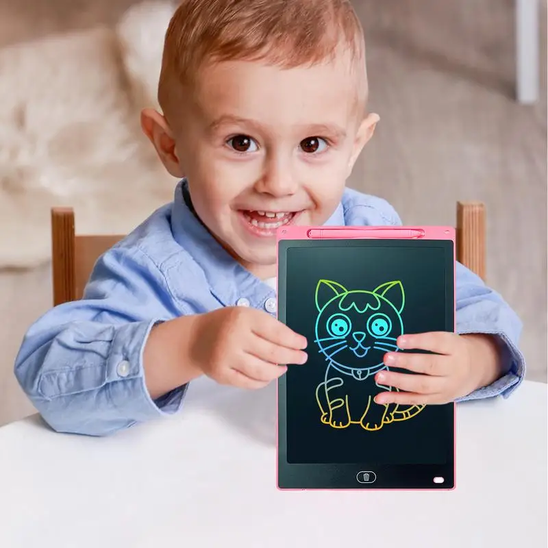 Portátil LCD Drawing Pad para crianças, Doodle Board, escrita, aprendizagem, educação brinquedo, berçário, carro, sala de estar