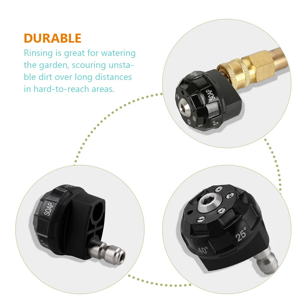 Hochdruckreiniger-Düse, 4000 psi, 6 Modi, rotierendes Spray, Wassersprüher, Gartengerät, Hochdruckreiniger-Teile