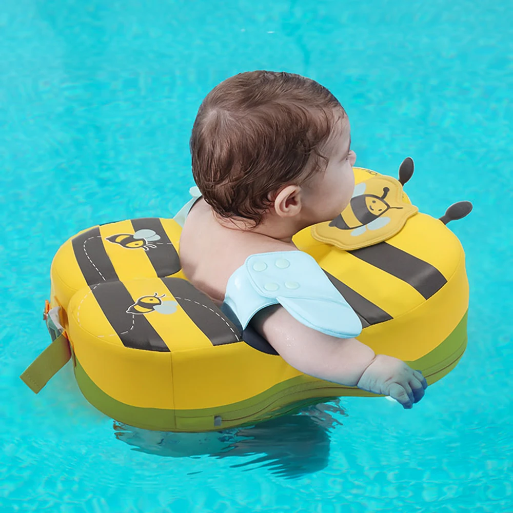 Mambobaby 3-72 Months Baby Infant Pool Float Baby Swimming Float Ring Pool Toy Non-inflatable Waterproof Kids Swim Trainer