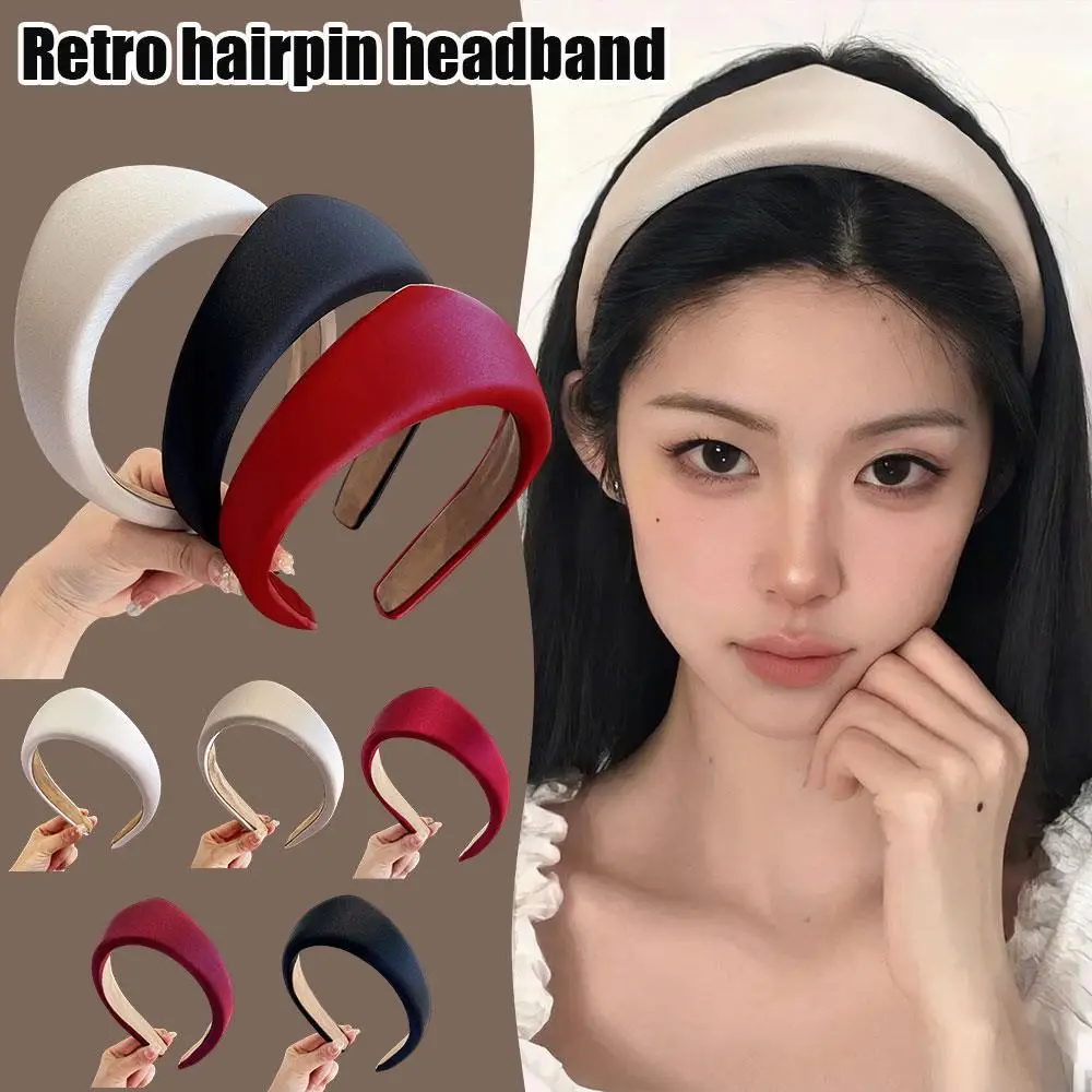 

Solid Color Anti Slip Wide Edge Triangle Hair Hoop Hair Accessory Crown Velvet Headband Leisure Headwear Adjustable Accessory