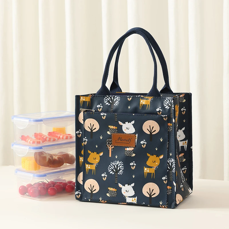 

Waterproof handbag, Oxford waterproof fabric, large capacity, versatile shopping bag, lunch bag, office worker commuting