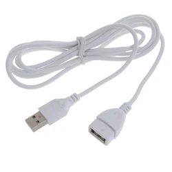 5ft White USB Extension Cables USB 2.0 Male to A Female Extension Cable for Keyboard, Mouse, Printer