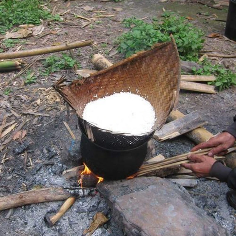 الأرز على البخار لزجة الأرز باخرة الأناناس المانجو التايلاندية مطعم