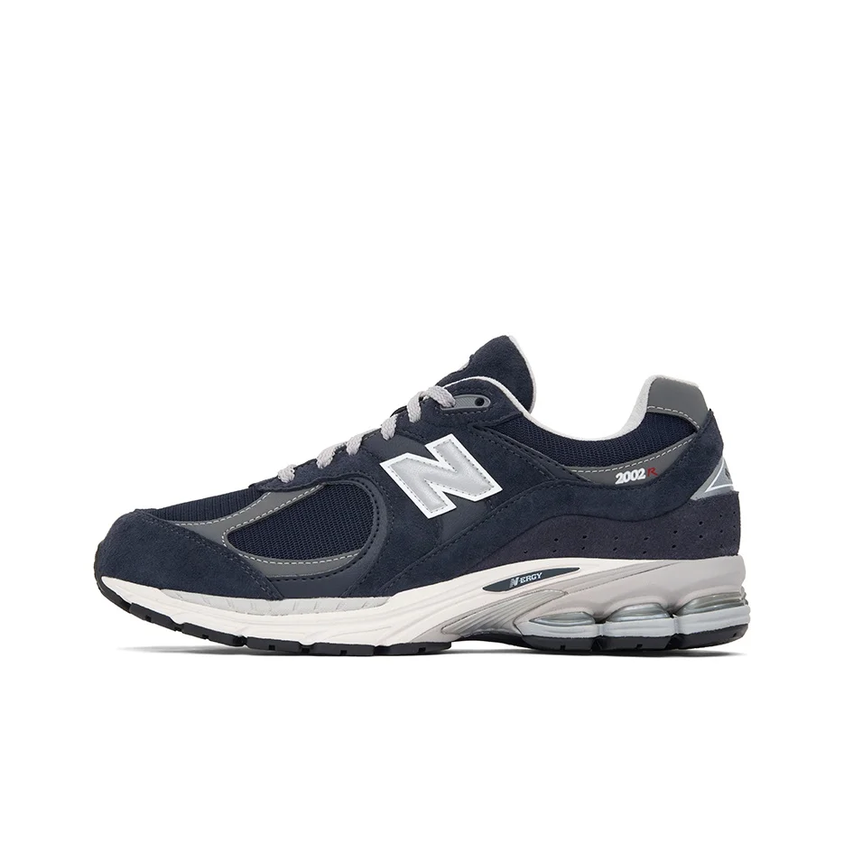 

New Balance NB 2002R, a versatile and casual running shoe suitable for both men and women, in navy blue color.