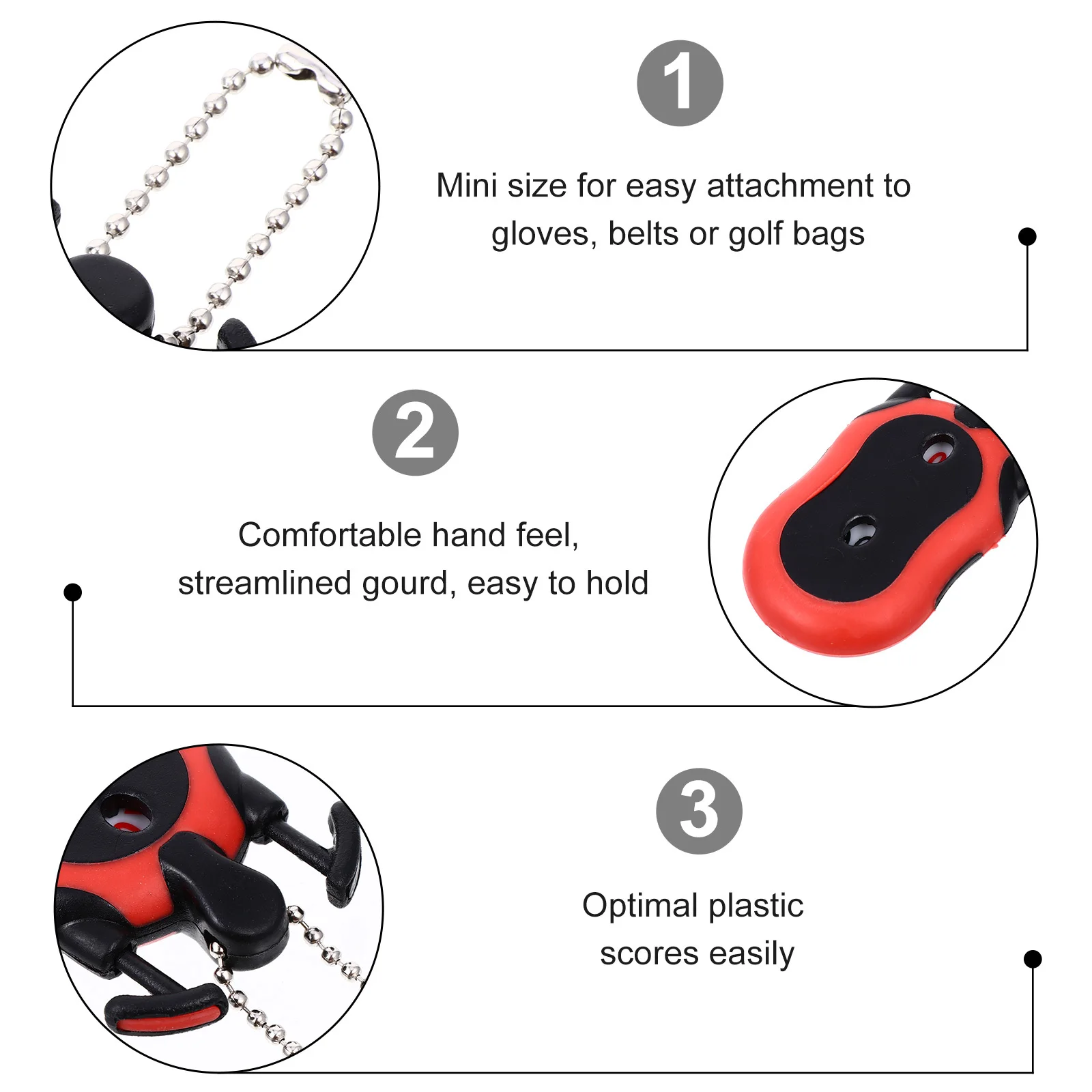 

Mini Golf Counter Portable Stroke Tally Keeper 0-9 Automatic Clicker Score Counter For 2 Players Count Tool Supplies