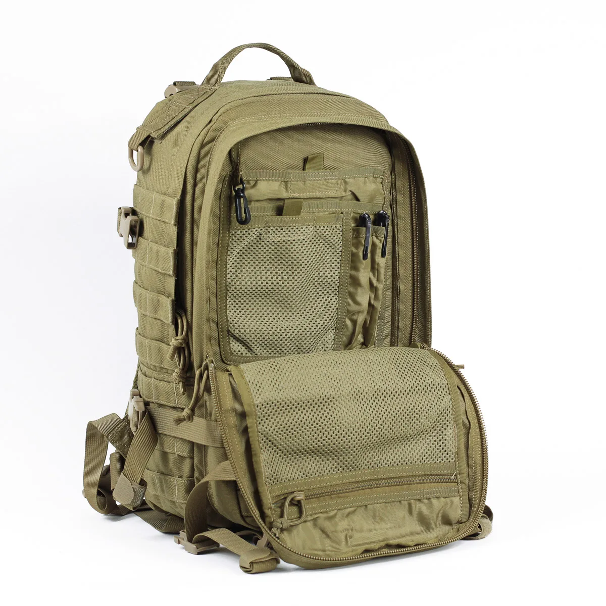 1000D Nylon Heavy Duty Backpack Outdoor Tactical Molle Pack with CCW and Laptop Compartment  24L Hiking Camping Assault Rucksack