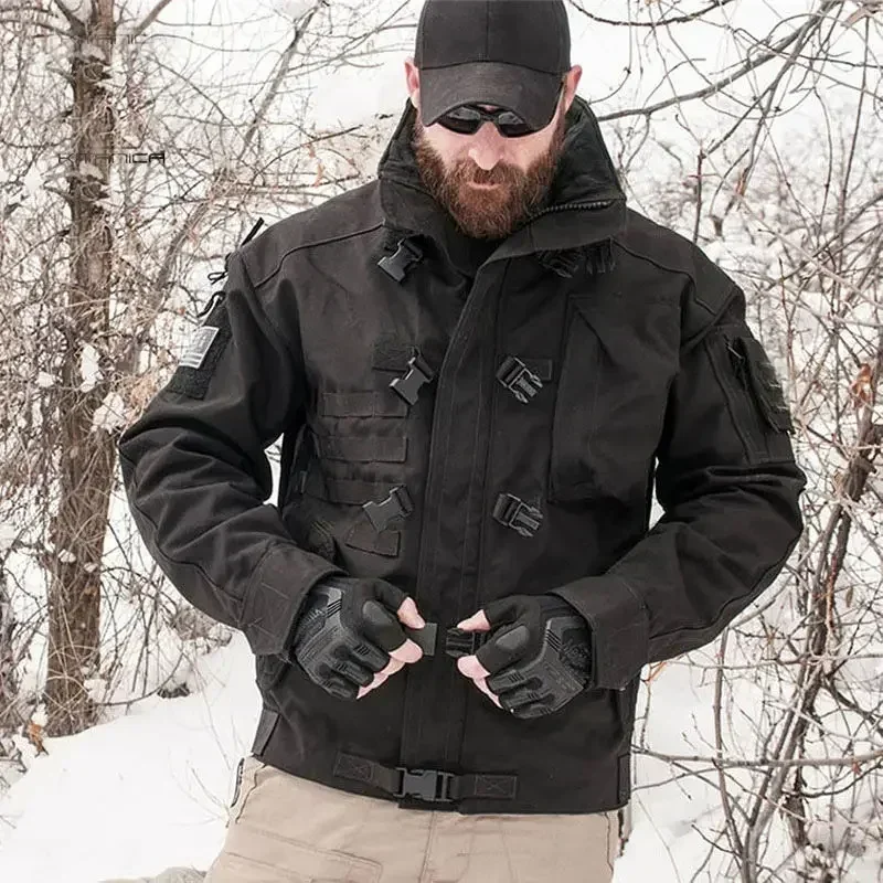 

Лучшие мужские осенне-зимние куртки, ветрозащитные водонепроницаемые тактические костюмы, уличные мотоциклетные куртки для рыбалки, пешего туризма, кемпинга, термопальто