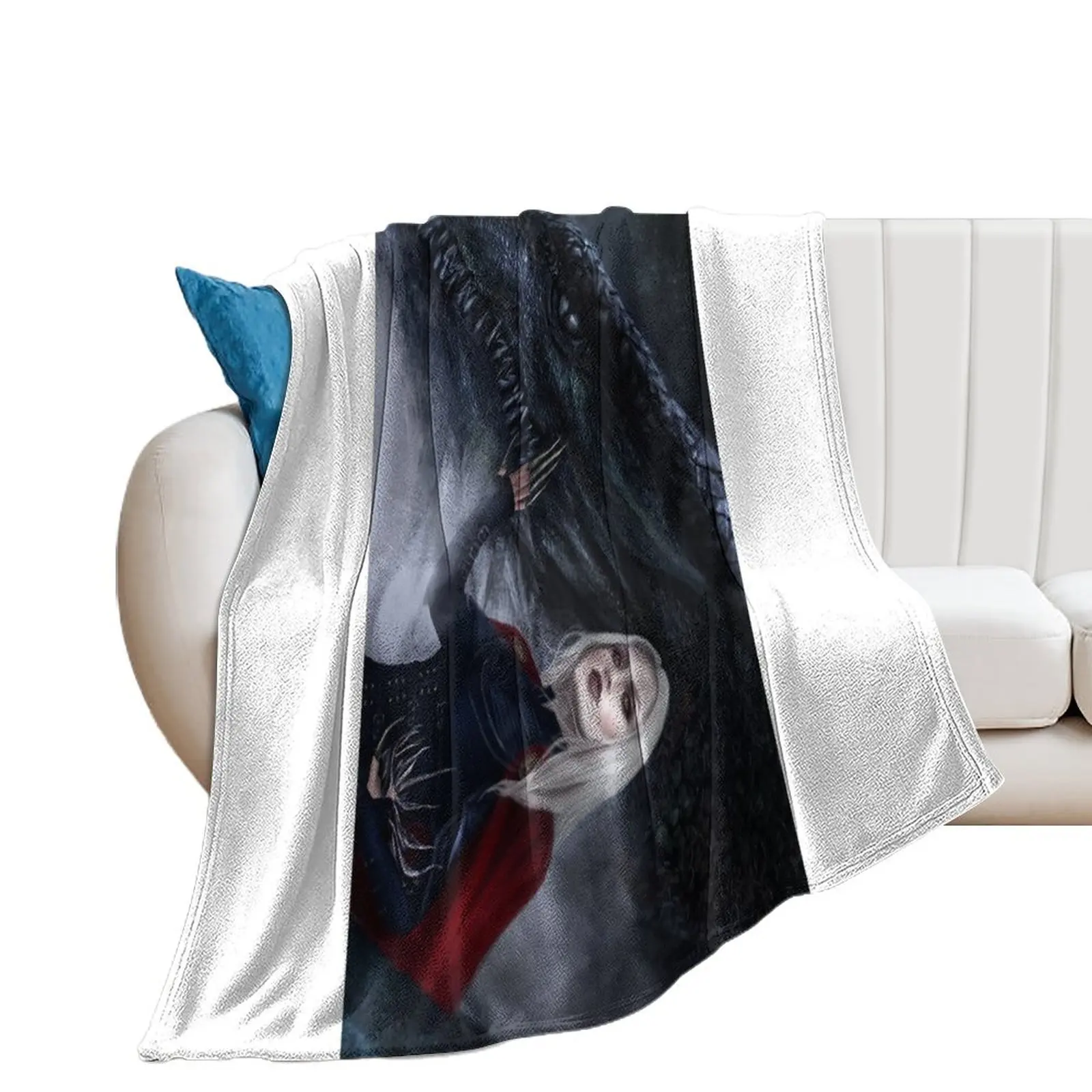 Manon and Abraxos (2nd version) Throw Blanket Sofa Luxury Brand blankets and throws Blankets