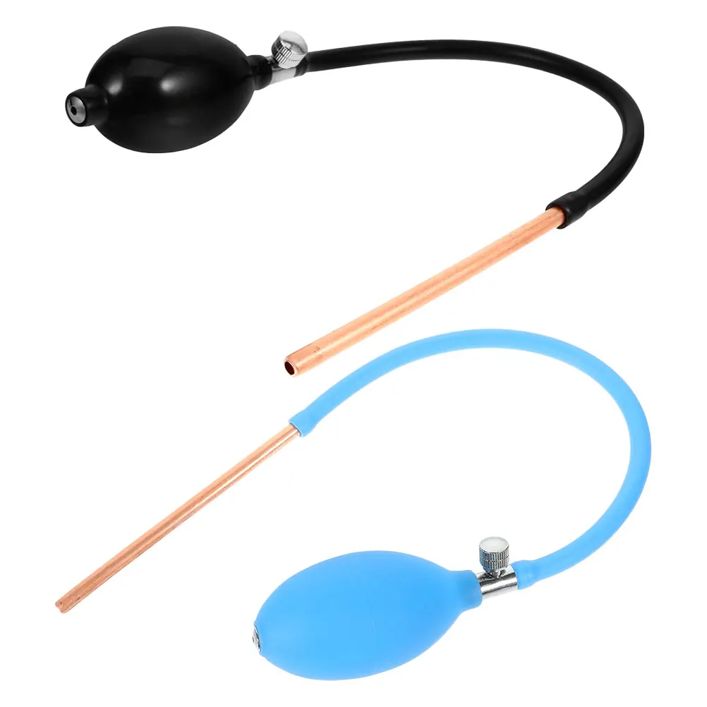 

2pcs Blow Sugar Mold Tool Copper Tube Fondant Decorating Pump Manual Sugar Blowing Machine For Candy Art Baking Mold Kitchen Bar