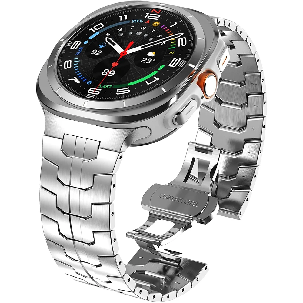 

No Gaps Stainless Steel Band For Samsung Galaxy Watch Ultra 47mm 2025 Metal Strap Wristband Bracelet Accessories