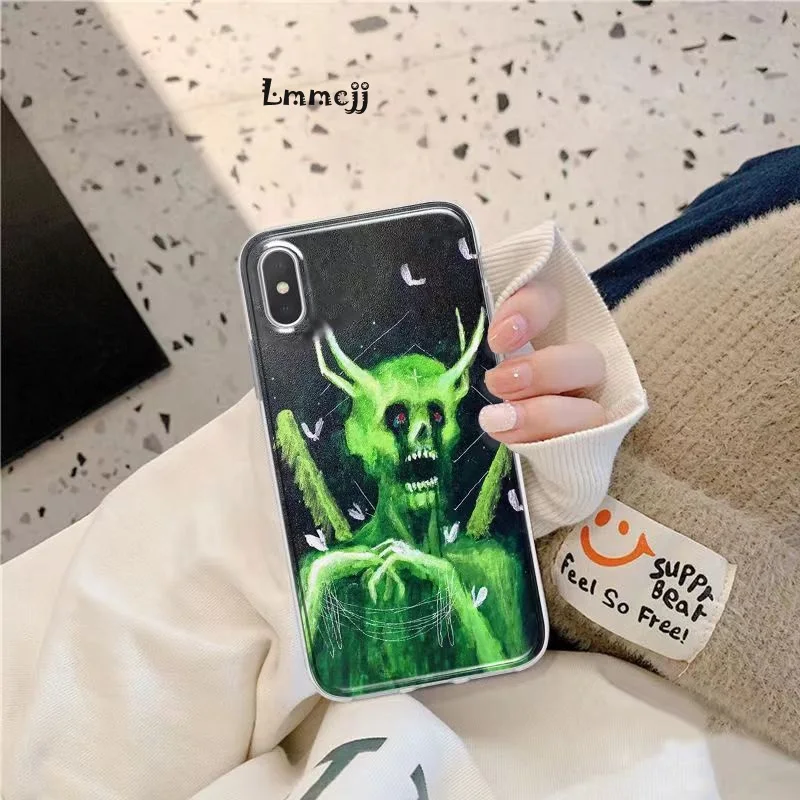 Lmmcjj Dark Monster Phone Case For Samsung Galaxy A54 A53 5G A52 S23 Ultra A22 A23 S22 Plus A13 A14 S21 FE Silicone Phone Cover