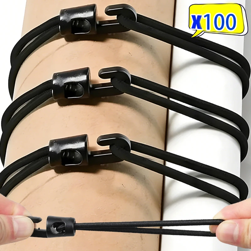 Multifunctional Elastic Bungee Ropes with Hook for Camping Luggage Bikes Cars Cord Fixed Ties High Elasticity Expander Rope Tool