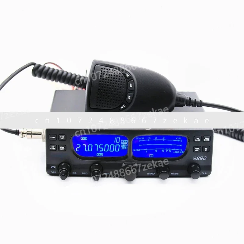 Car Mounted Mobile Radio Intercom S890 AI Noise Reduction CB AM FM SSB LSB USB PA 27mhz