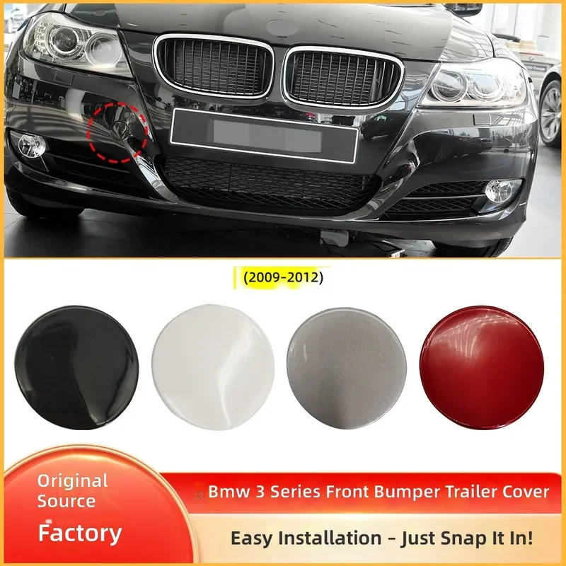 For 09-12 BMW 3 Series E90 Front Bumper Tow Hook Cover Traction Hole Cap 51117207299