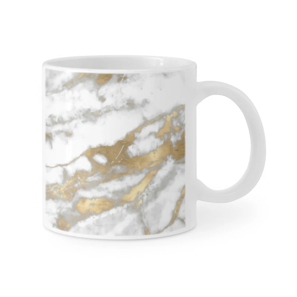 Abstract_white_gray_silver_gold Ceramics Coffee Mugs Tea Cup Milk Cups Gifts Drinkware Coffeeware