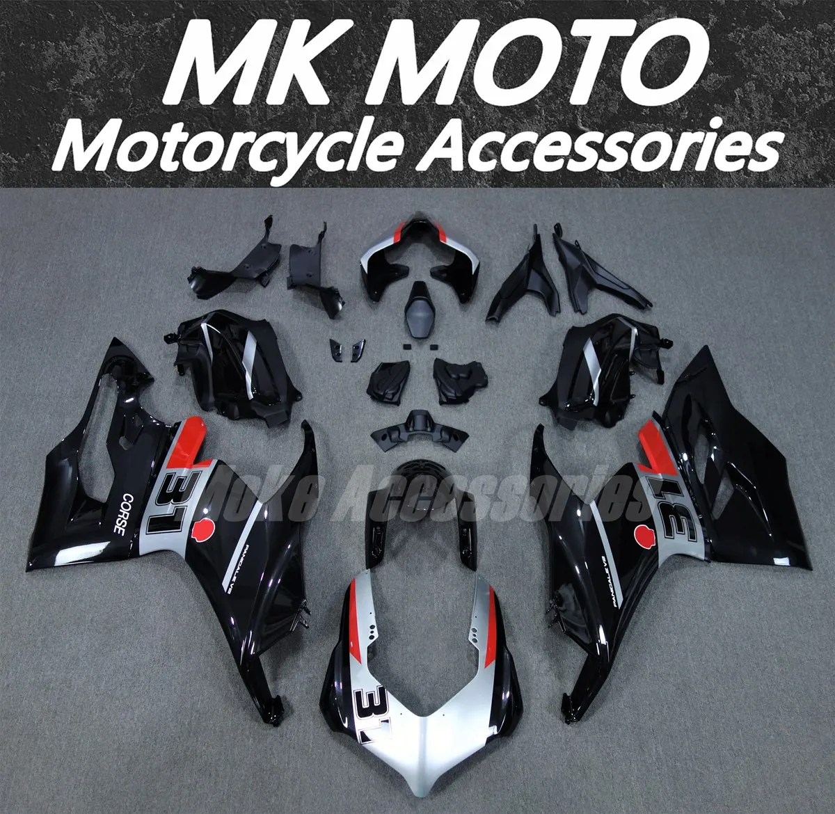 

Fairings Kit Fit For Panigale v2 2020 2021 2022 Bodywork Set 20 21 22 Abs High Quality Injection Black Red
