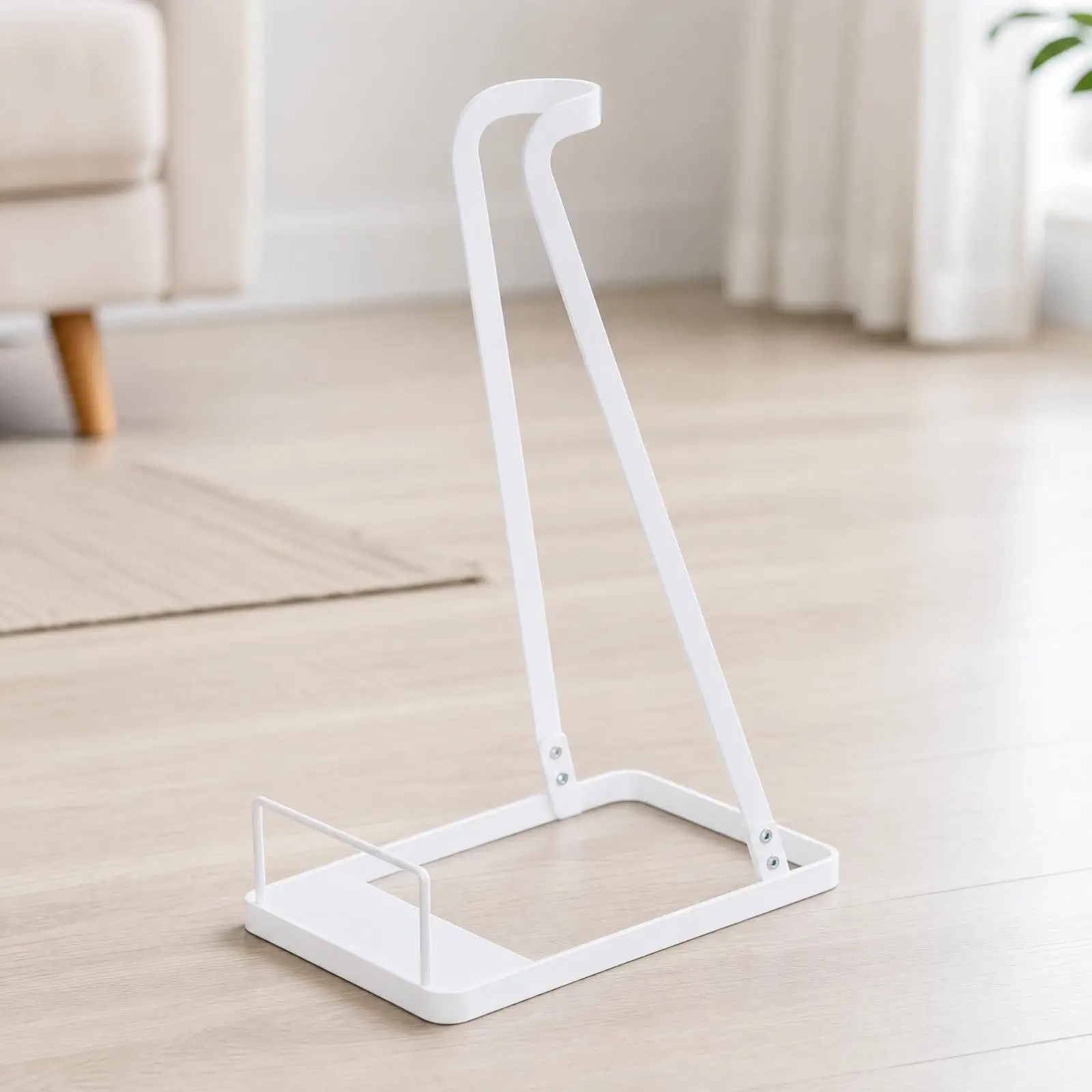 Cordless Vacuum Floor Stand Rack with Carbon Steel Frame for Vertical Vacuum Cleaner Storage Holder