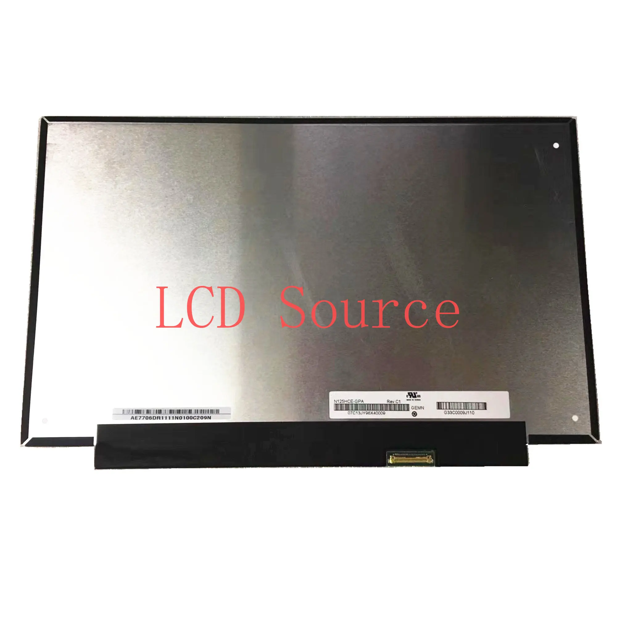 N125HCE-GPA IPS 1920 × 1080p FHD 30pin NICHT-TOUCH 60Hz 12.5 ''Laptop LED Display Screen Panel