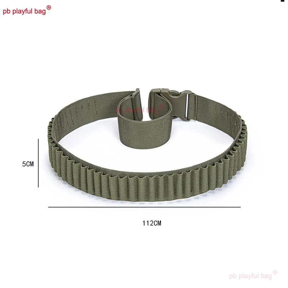 Outdoor Sports 50 Hole Waist Belt 5.56 Bullet Belt Tactical Equipment CS Game Toy Accessories Nylon Waist Belt QG560