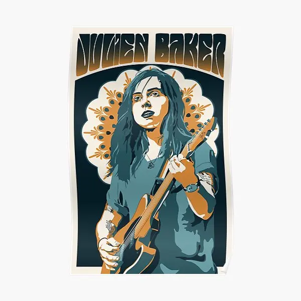 Julien Baker 70 Is Inspired Print  Poster Art Mural Wall Decor Modern Home Decoration Painting Print Funny Vintage Room No Frame