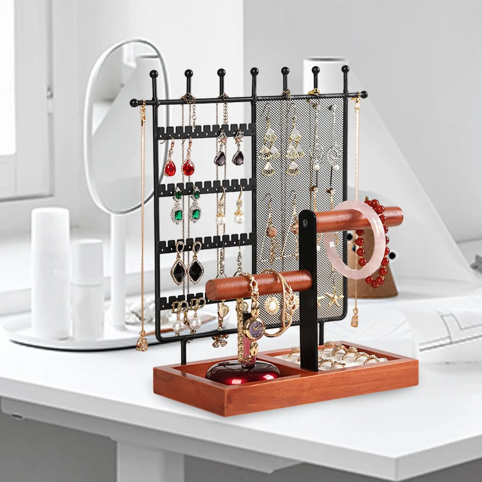 

Jewelry Display Rack Necklace Earring Organizer Jewelry Holder for Jewelry Store
