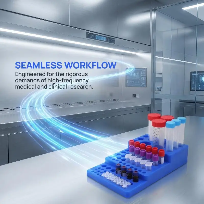 0.2–50ml Tube Rack for Centrifuge Tubes Versatile Holder Organizer for Laboratory Hospital and Classroom Sample Storage
