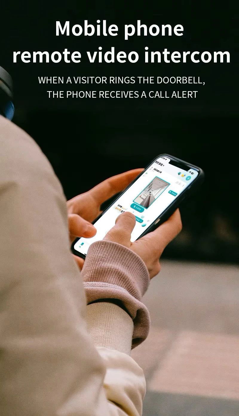 STLF Ai Intelligent Tuya Wifi App قفل الباب الذكي في الوقت الحقيقي الأمن التعرف على الوجه الاتصال الداخلي التلقائي البيانات السحابة #3