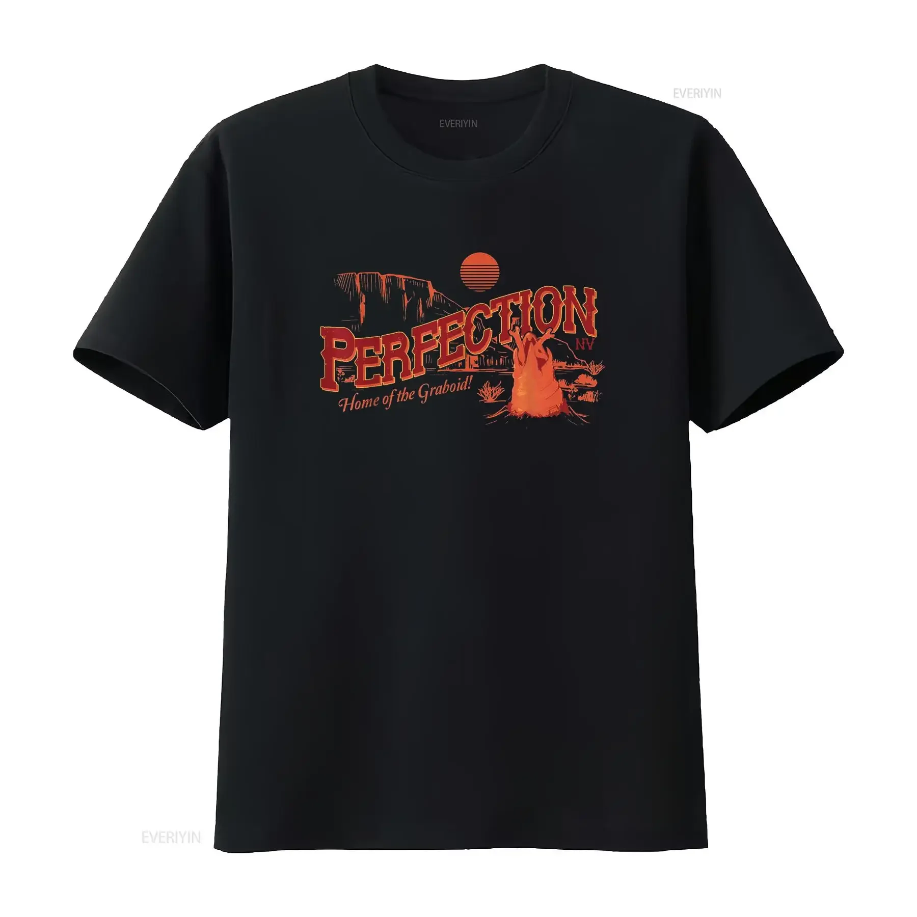 Tremors Perfection Nevada Retro Portrait T Shirt vintage Washed Comfortable streetwear Breathable Unisex designer clothes homme