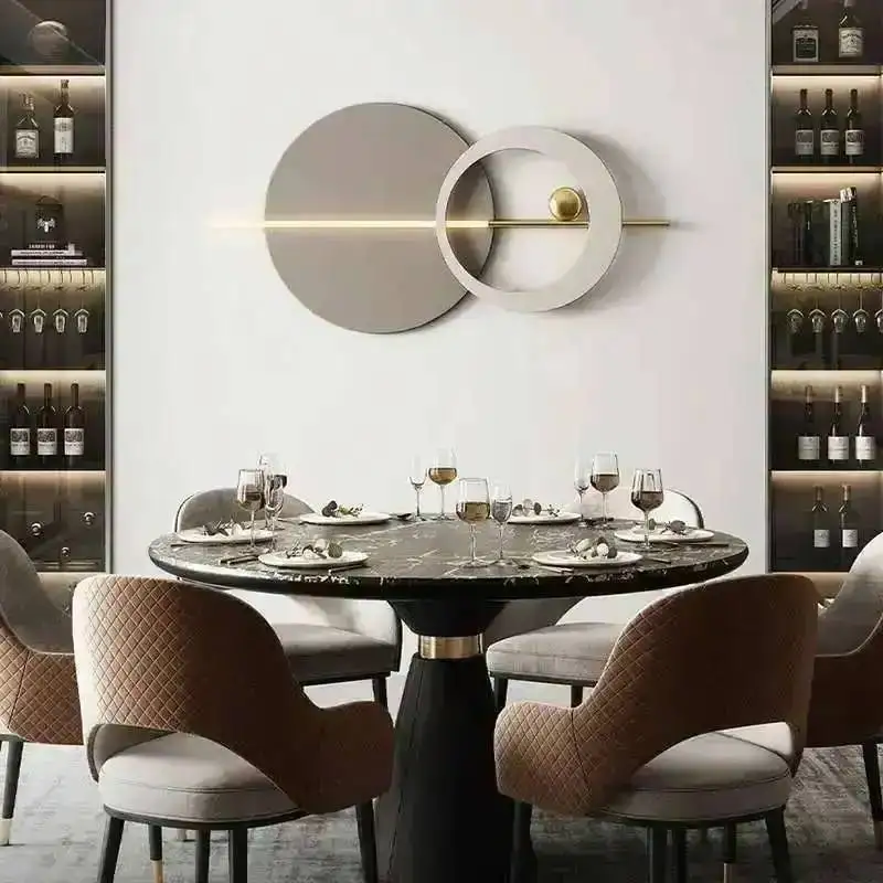 Hotel Three-dimensional Wall for Italian Wall Accents Light Metal Light Luxury Creative Design Wall Decor Decor for Bedroom