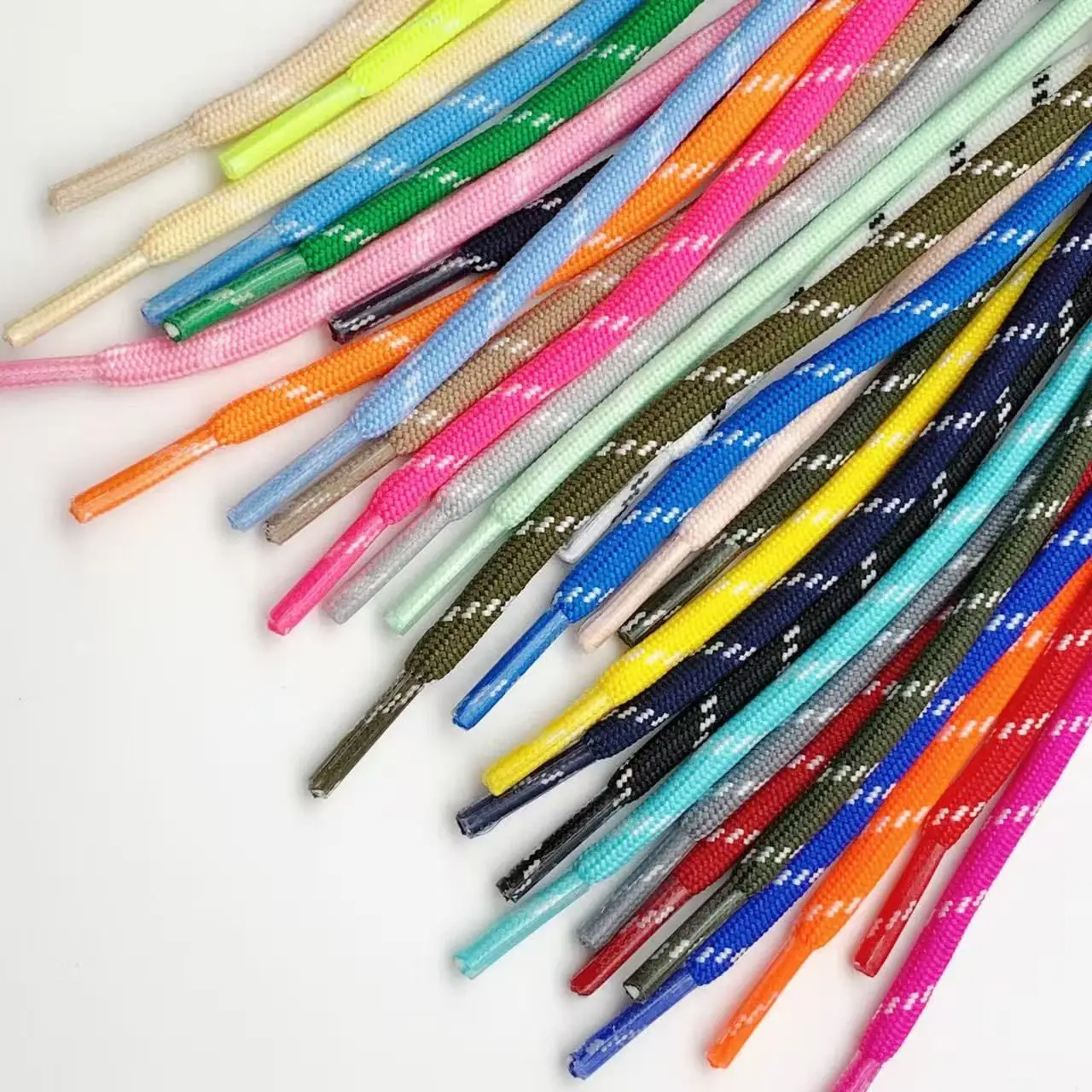 

Retro Color Block Dot Spiral Pattern round Shoelaces for Sneakers - German Training Shoe Laces Tenis Shoes Accessories 1 Pair