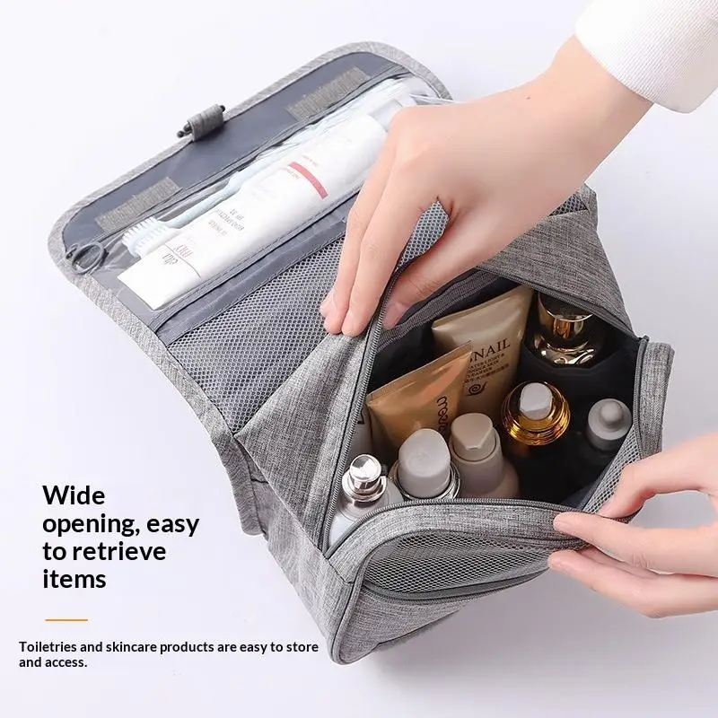 Travel Makeup Bag High Quality Toiletries Storage Pouch Waterproof Travel Make Up Organizer Bathroom Wash Bag With Hook