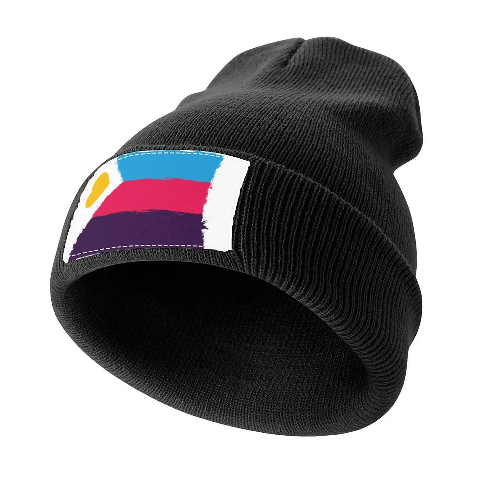 

Polyamory Flag - Paint Strokes - New Pride Colors! Knitted Cap Trucker Hat western Hat black Women's Hats 2025 Men's