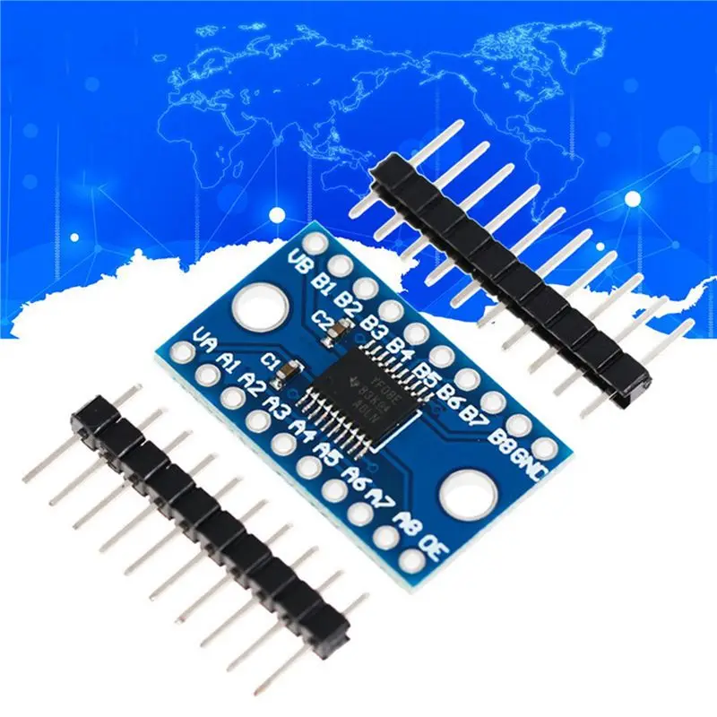 Classic-10Pcs TXS0108E 8 Channel Logic Level Converter Bi-Directional High Speed Full Duplex Shifter 3.3V 5V