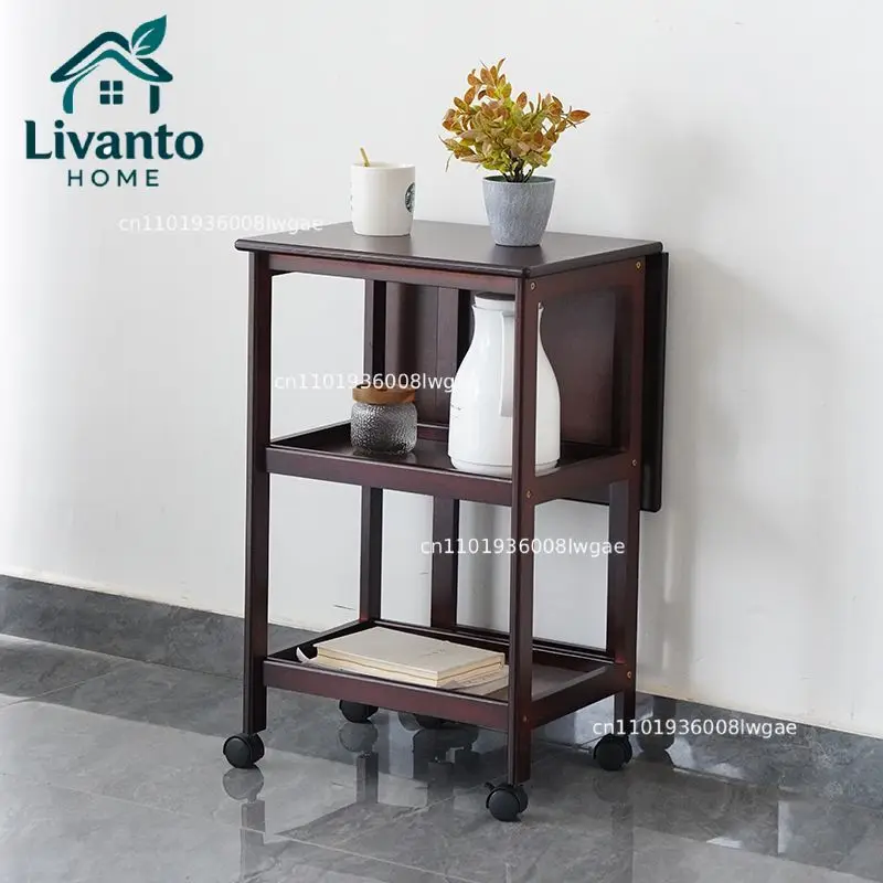 

End Table with Rolling Casters Retro Design Coffee Table Modern Industrial Side Table C Shaped TV Tray for Living Room Bedroom