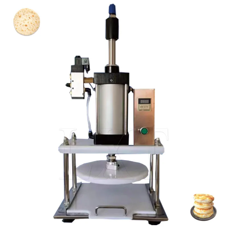 Pneumatic Duck Cake Bread Pizza Crust Make Machine Dough Pizza Flatten Flat Press Machine