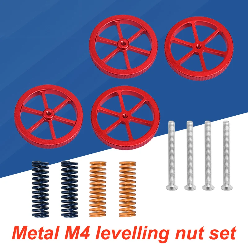 

Metal M4 Hand Screw Levelling Nut Hot Bed Levelling For Kit Ender Printer /3D Printer Accessories